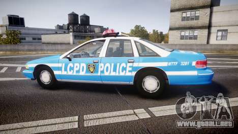 Chevrolet Caprice 1993 LCPD With Hubcabs [ELS] para GTA 4