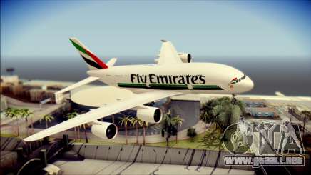 Airbus A380-800 Fly Emirates Airline para GTA San Andreas
