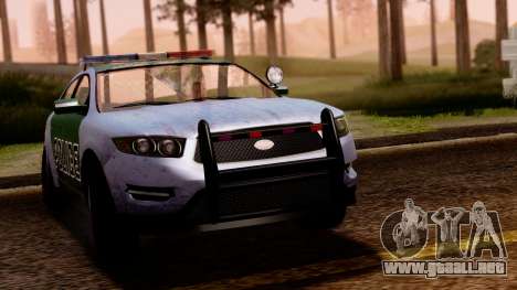 GTA 5 Vapid Police Interceptor v2 SA Style para GTA San Andreas