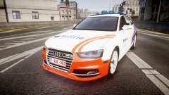 Audi S4 Avant Belgian Police [ELS] orange para GTA 4