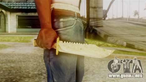 Red Dead Redemption Knife Sergio para GTA San Andreas