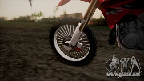 Honda CR125 para GTA San Andreas