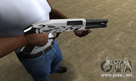 Mini White Shotgun para GTA San Andreas