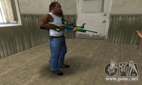 Three Colors Sniper Rifle para GTA San Andreas