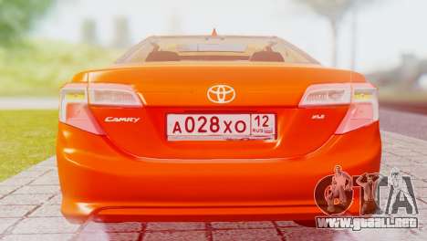 Toyota Camry 2012 para GTA San Andreas