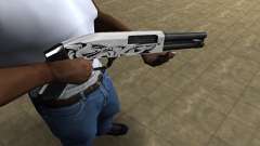 Mini White Shotgun para GTA San Andreas