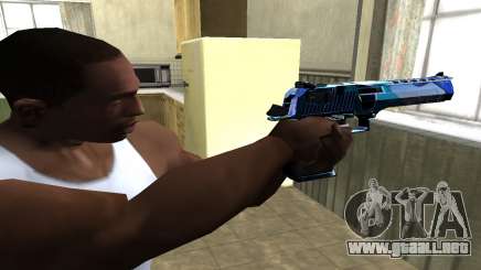 Blue Lines Deagle para GTA San Andreas