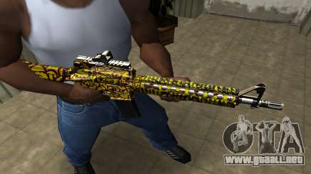 Yellow Jungle M4 para GTA San Andreas