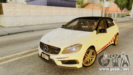 Mercedes-Benz A45 AMG 2012 PJ para GTA San Andreas