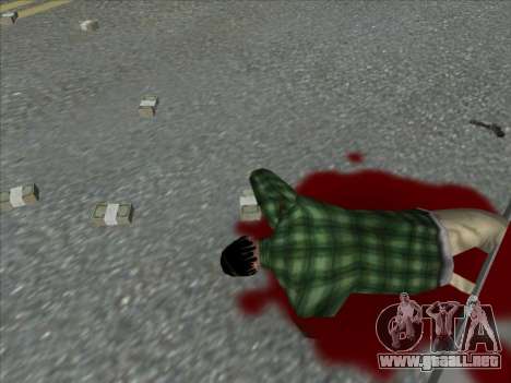 Weapons on the Ground para GTA San Andreas