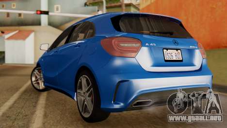 Mercedes-Benz A45 AMG 2012 PJ para GTA San Andreas