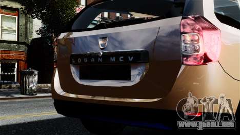 Dacia Logan MCV Stepway 2014 para GTA 4
