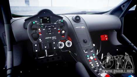 McLaren MP4-12C GT3 blank liveries para GTA 4