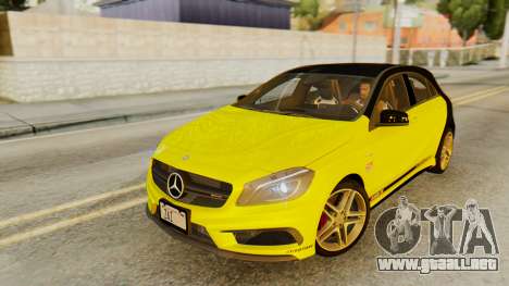 Mercedes-Benz A45 AMG 2012 PJ para GTA San Andreas