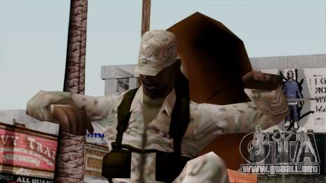 El African American soldier Multicam para GTA San Andreas