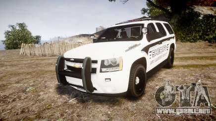 Chevrolet Tahoe 2013 New Alderney Sheriff [ELS] para GTA 4