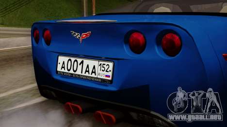 Chevrolet Corvette C6 para GTA San Andreas