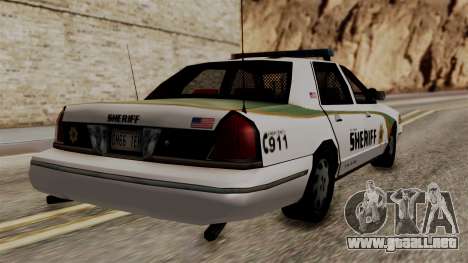 Ford Crown Victoria LP v2 Sheriff New para GTA San Andreas