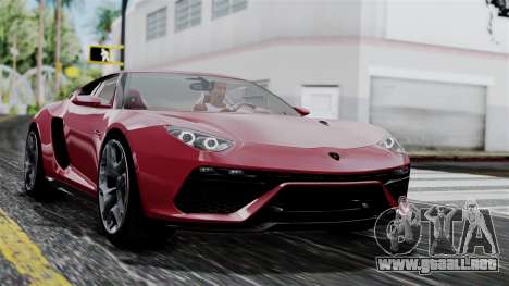 Lamborghini Asterion 2015 Concept para GTA San Andreas