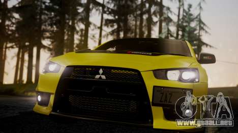 Mitsubishi Lancer Evolution X 2015 Final Edition para GTA San Andreas