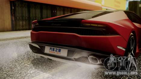 Lamborghini Huracan LP-610 VELLANO para GTA San Andreas