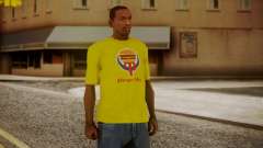 Burger Shot T-shirt Yellow para GTA San Andreas