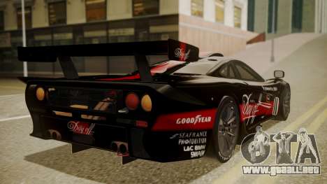 McLaren F1 GTR 1998 Day Off para GTA San Andreas