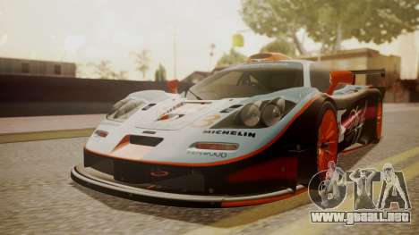 McLaren F1 GTR 1998 Gulf Team para GTA San Andreas