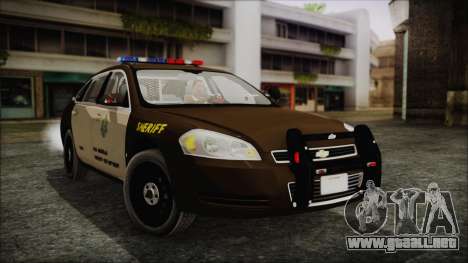 Chevrolet Impala SASD Sheriff Department para GTA San Andreas