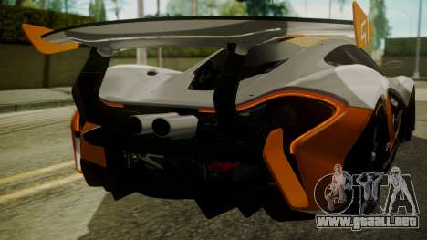 McLaren P1 GTR 2015 para GTA San Andreas