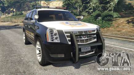 Cadillac Escalade ESV 2012 Police para GTA 5