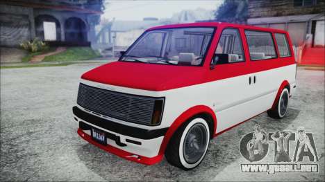 GTA 5 Declasse Moonbeam Bobble Version IVF para GTA San Andreas