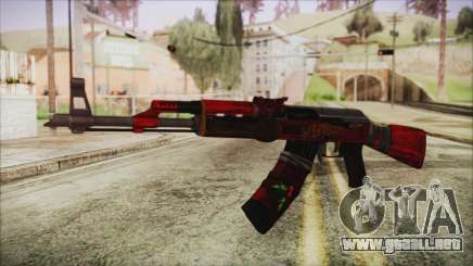 Xmas AK-47 para GTA San Andreas