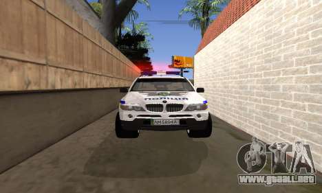 BMW X5 Ukranian Police para GTA San Andreas