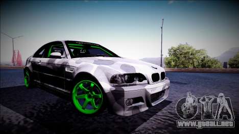 BMW M3 E46 Drift Monster Energy para GTA San Andreas
