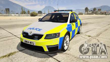 2014 Police Skoda Octavia VRS Hatchback para GTA 5