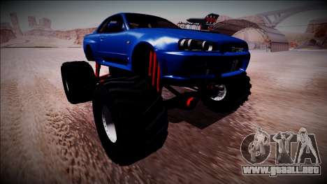 Nissan Skyline R34 Monster Truck para GTA San Andreas