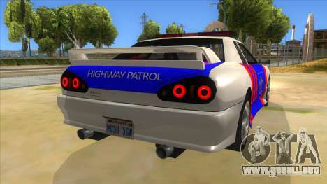 Elegy NR32 Police Edition White Highway para GTA San Andreas