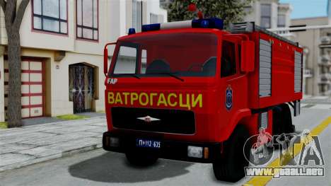 FAP Serbian Fire Truck para GTA San Andreas