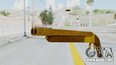 Double Barrel Shotgun Gold Tint (Lowriders CC) para GTA San Andreas