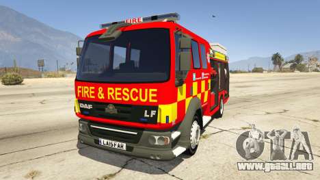 DAF Lancashire Fire & Rescue Fire Appliance