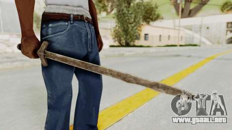 Skyrim Iron Long Sword para GTA San Andreas