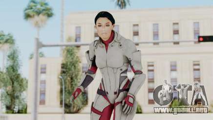 ME 1 Ashley Williams Default White Armor para GTA San Andreas
