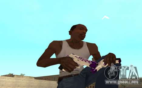 Purple fire weapon pack para GTA San Andreas