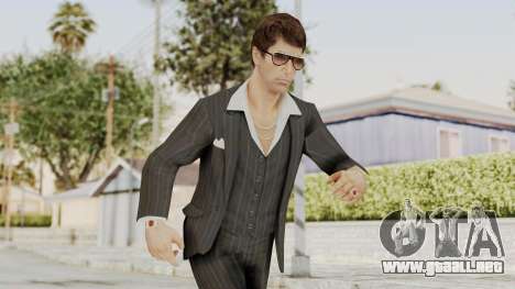 Scarface Tony Montana Suit v2 with Glasses para GTA San Andreas