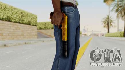 Silenced M1911 Gold para GTA San Andreas
