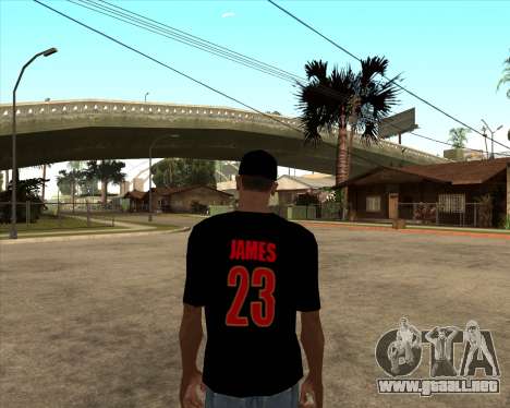 King James T-Shirt para GTA San Andreas