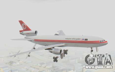 DC-10-30 Malaysia Airlines (Retro Livery) para GTA San Andreas