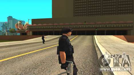 Original SWAT de la piel sin máscara para GTA San Andreas