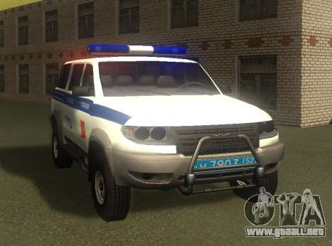 UAZ Patriot de la Policía v1 para GTA San Andreas